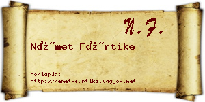 Német Fürtike névjegykártya